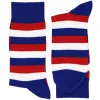 Men's Red, White and Blue Striped Socks sold by TieMart
