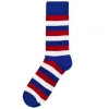 Men's Red, White and Blue Striped Socks sold by TieMart