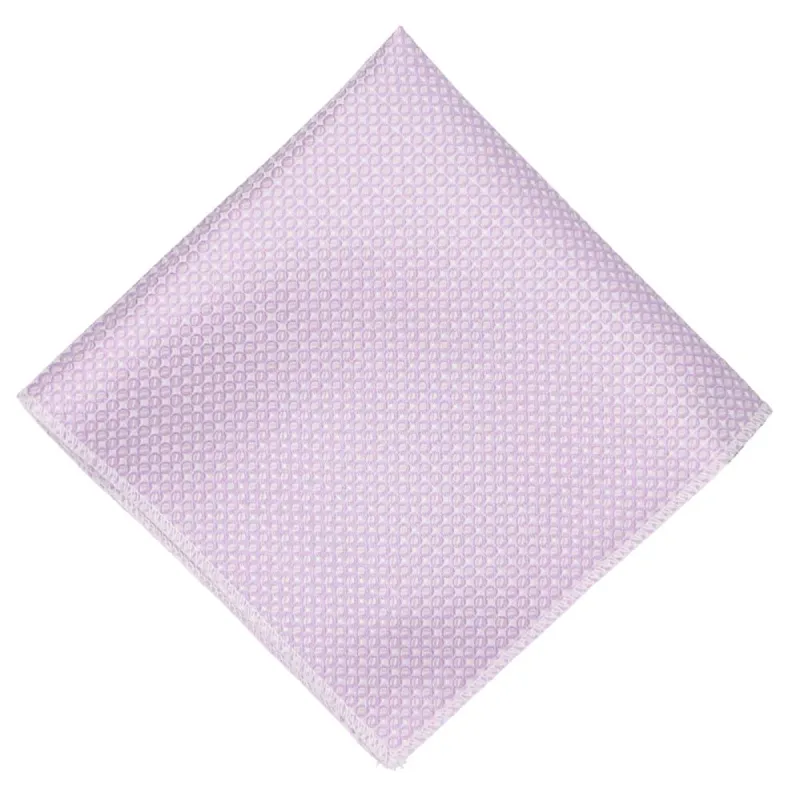 Pale Lavender Henry Grain Pattern Pocket Square sold by TieMart