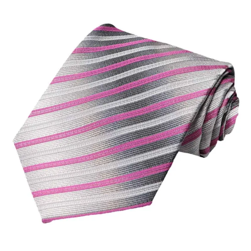 Magenta Whitney Striped Necktie sold by TieMart