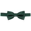 Hunter Green Band Collar Bow Tie sold by TieMart