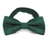 Hunter Green Band Collar Bow Tie sold by TieMart