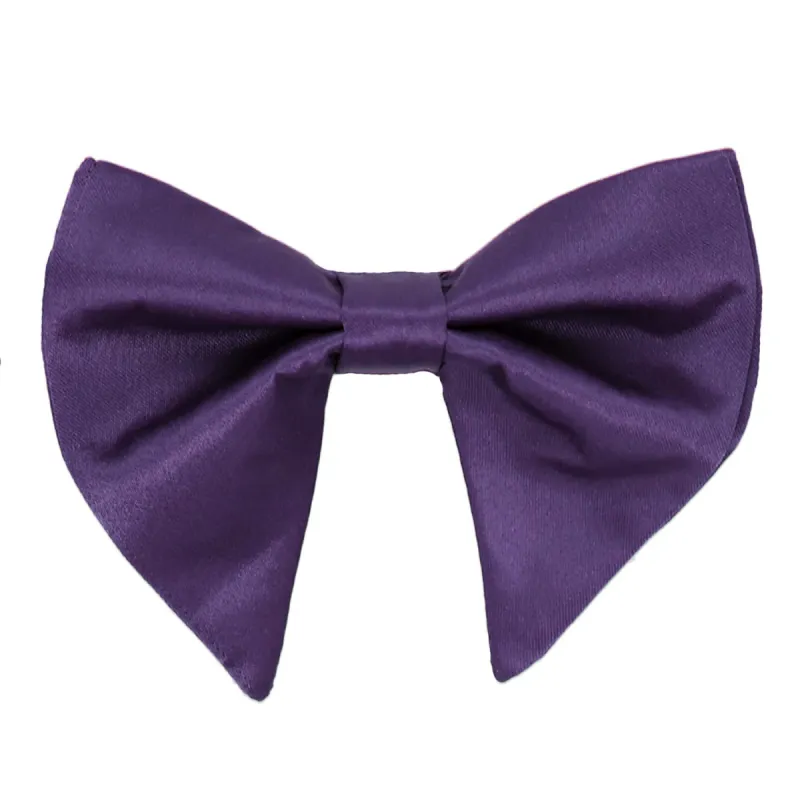 Imperial Purple Oversized Teardrop Bow Tie sold by TieMart