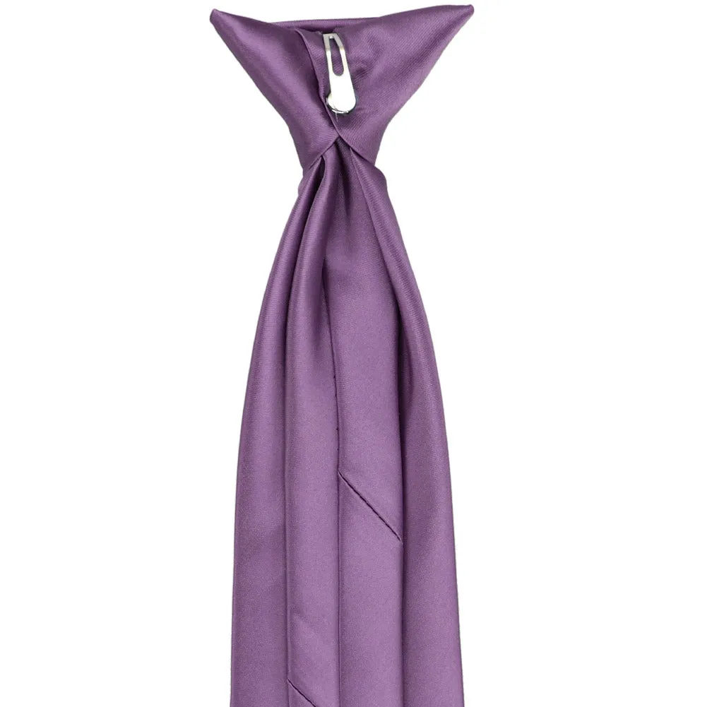 Wisteria Purple Premium Clip-On Tie sold by TieMart product image thumbnail 4