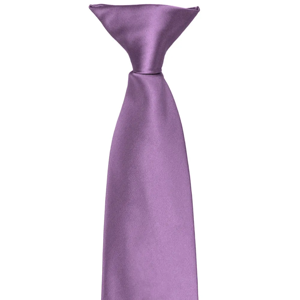 Wisteria Purple Premium Clip-On Tie sold by TieMart product image thumbnail 2