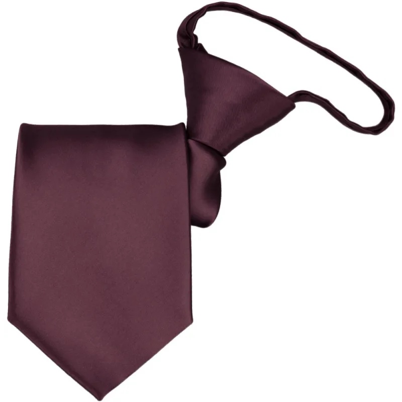 Wine Premium Zipper Tie sold by TieMart