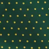 Hunter Green and Gold Polka Dot Bow Tie sold by TieMart