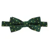 Hunter Green and Gold Polka Dot Bow Tie sold by TieMart