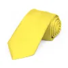 Yellow Premium Slim Necktie, 2.5" Width sold by TieMart