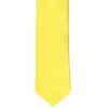 Yellow Premium Slim Necktie, 2.5" Width sold by TieMart