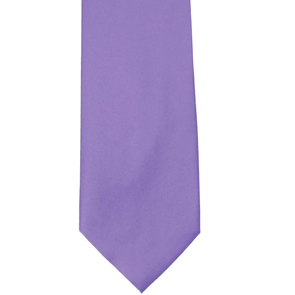 Light Purple Solid Color Necktie sold by TieMart product image thumbnail 2