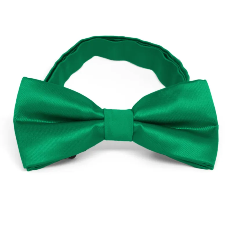 Kelly Green Band Collar Bow Tie sold by TieMart