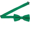 Kelly Green Band Collar Bow Tie sold by TieMart