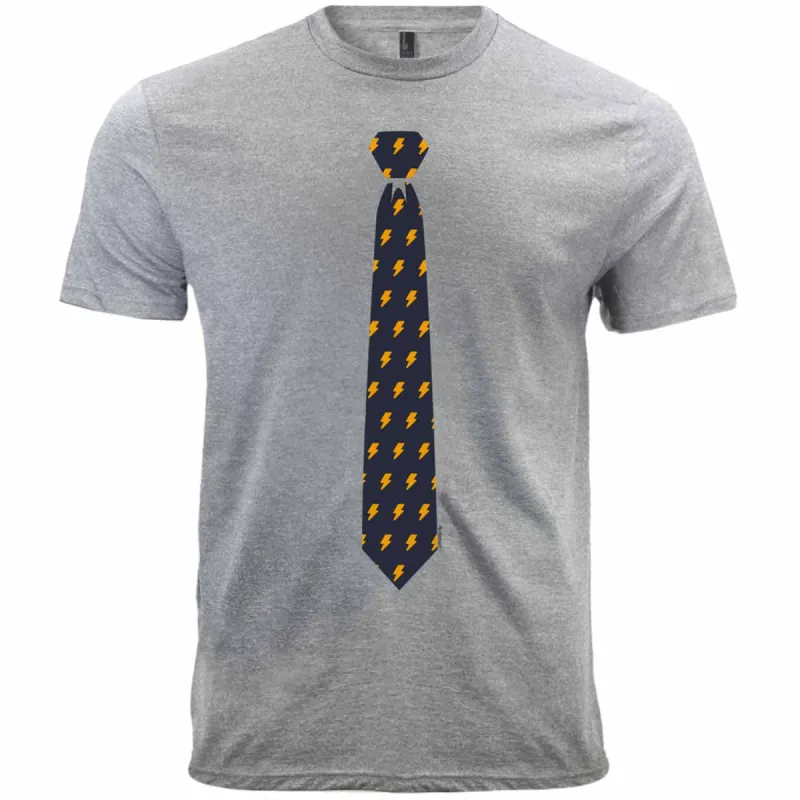 Lightning Bolt Necktie T-Shirt sold by TieMart