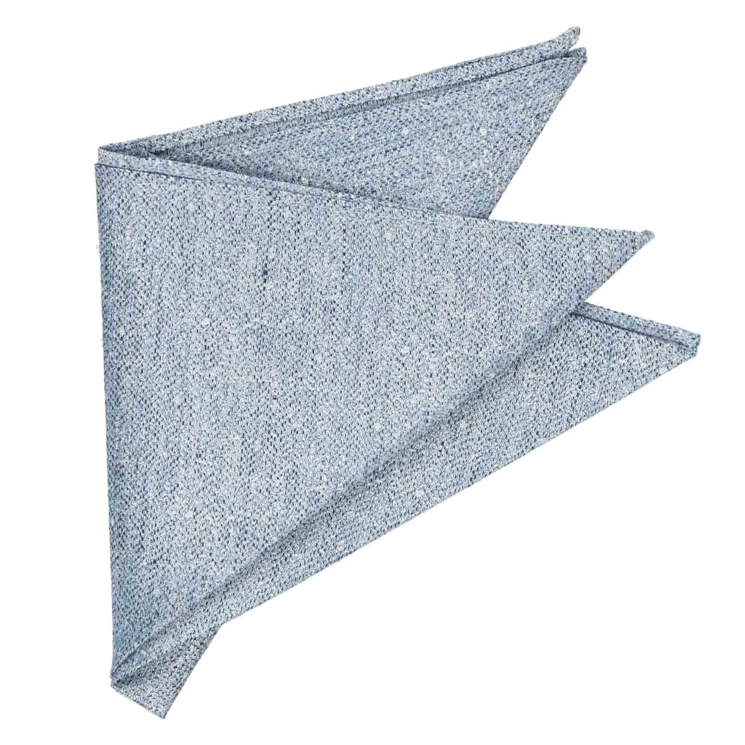Blue Curator Linen/Silk Pocket Square sold by TieMart product image thumbnail 3