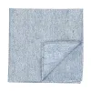 Blue Curator Linen/Silk Pocket Square sold by TieMart