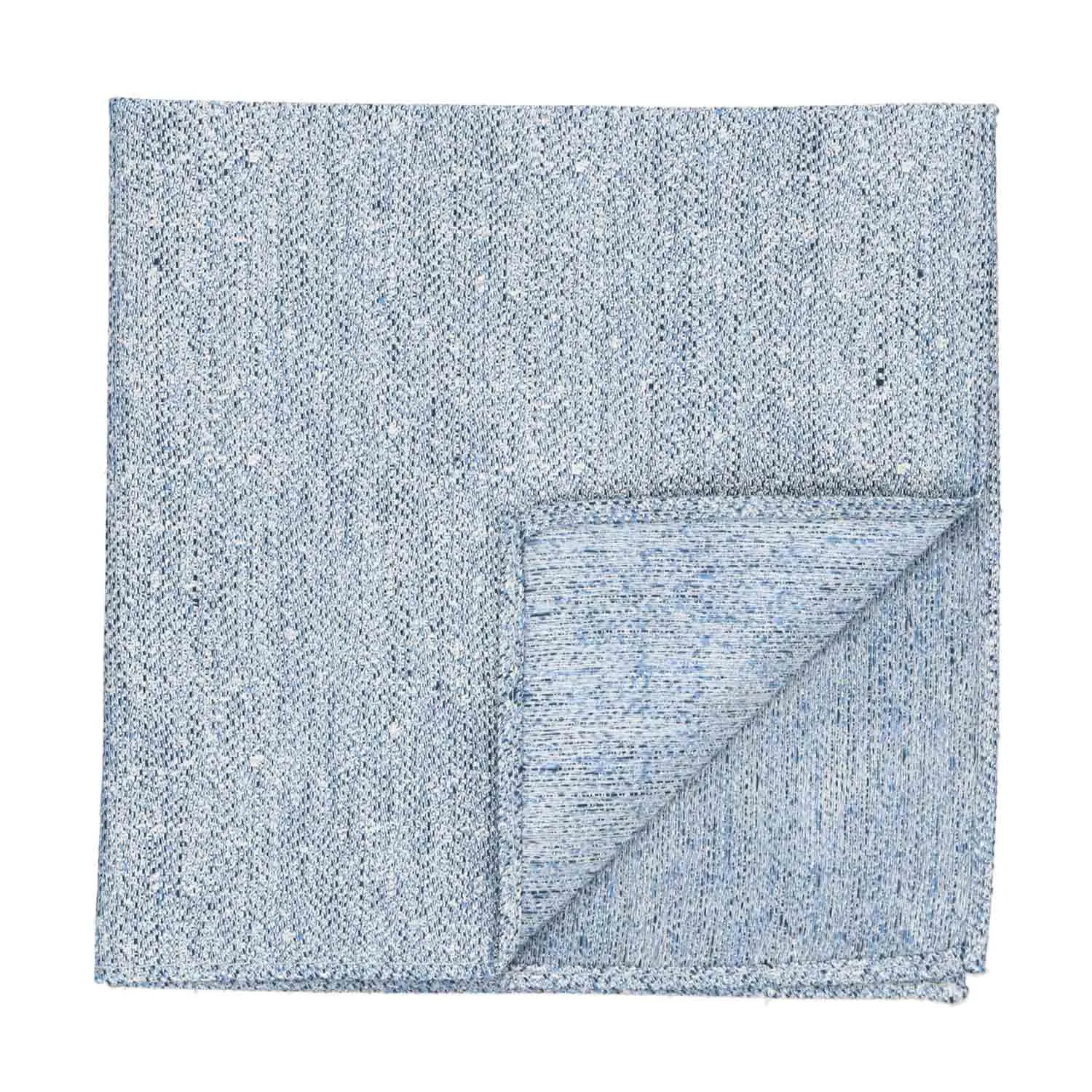 Blue Curator Linen/Silk Pocket Square sold by TieMart product image thumbnail 2