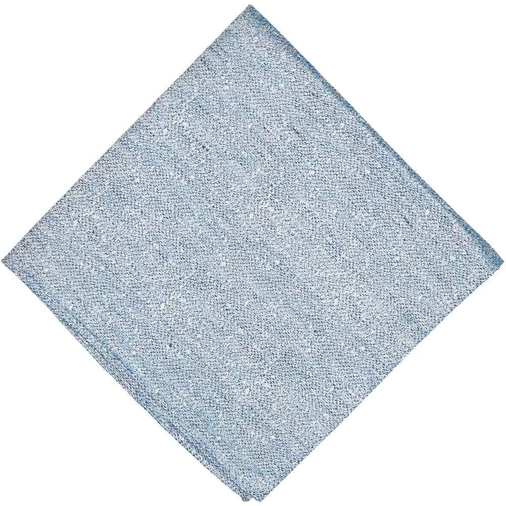 Blue Curator Linen/Silk Pocket Square sold by TieMart