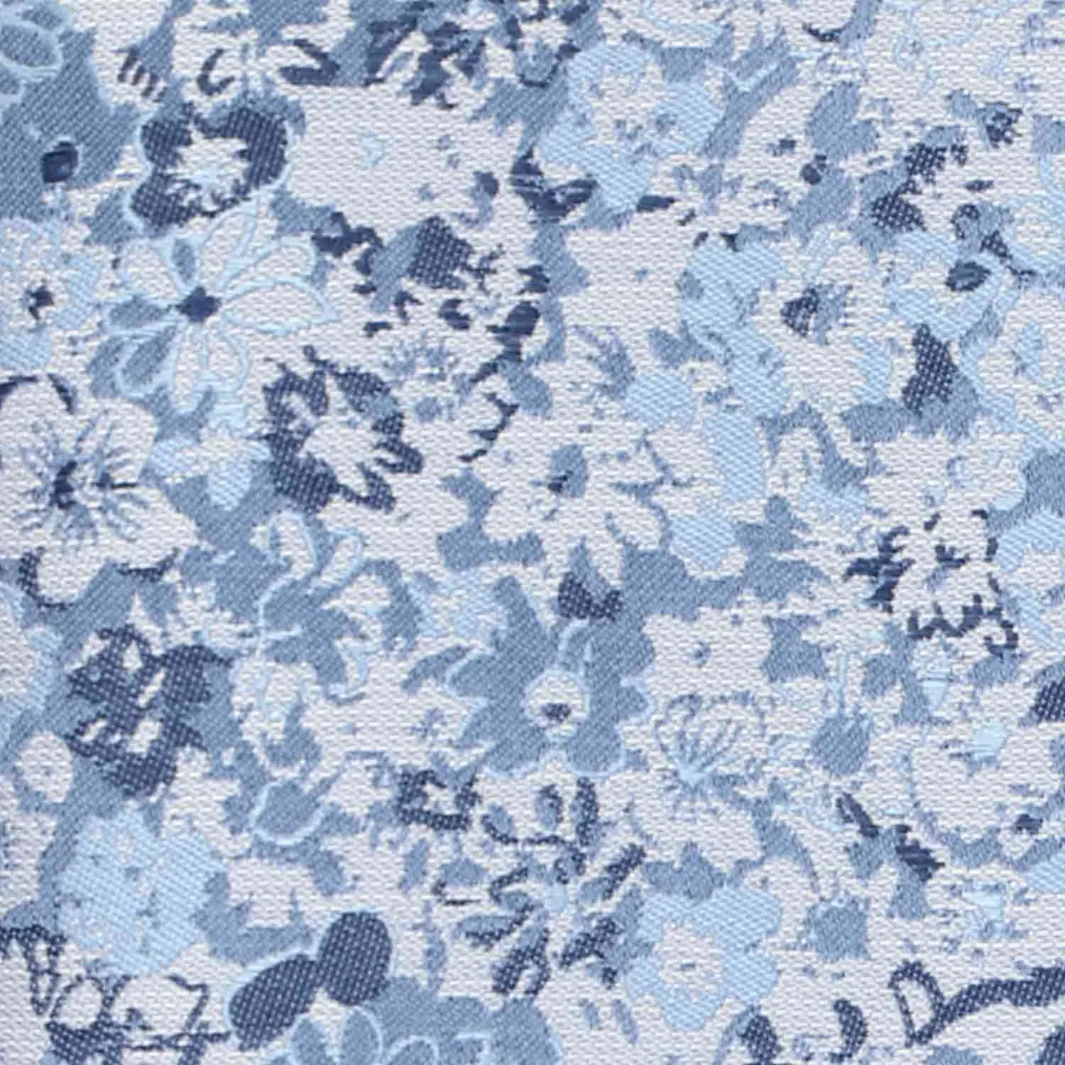 Steel Blue Member Floral Silk/Viscose Extra Long Necktie sold by TieMart product image thumbnail 5