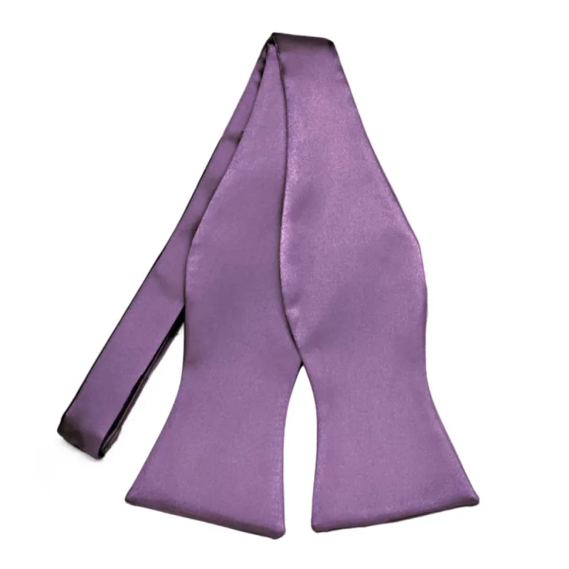 Wisteria Purple Premium Self-Tie Bow Tie sold by TieMart