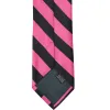 Hot Pink and Black Striped Tie sold by TieMart