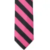 Hot Pink and Black Striped Tie sold by TieMart