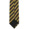 Black and Old Gold Formal Striped Tie sold by TieMart