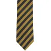 Black and Old Gold Formal Striped Tie sold by TieMart