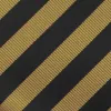Black and Old Gold Formal Striped Tie sold by TieMart