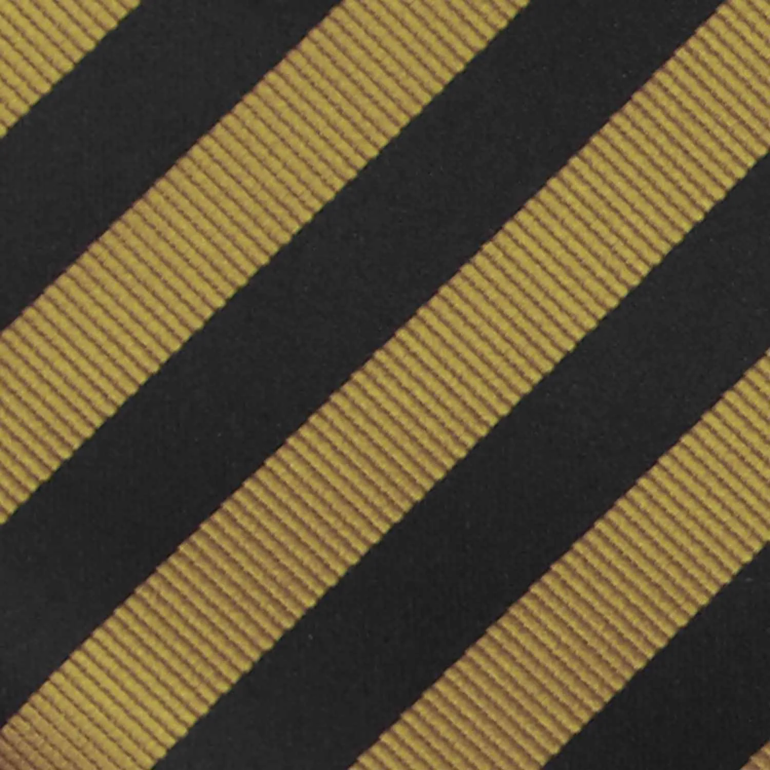 Black and Old Gold Formal Striped Tie sold by TieMart product image thumbnail 5