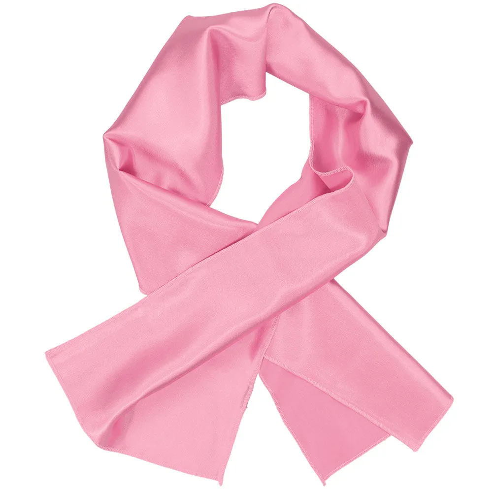 Bright Pink Solid Color Scarf sold by TieMart product image thumbnail 2