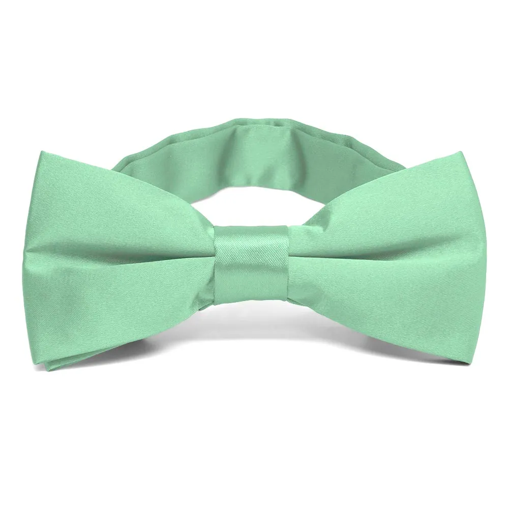 Seafoam Band Collar Bow Tie sold by TieMart