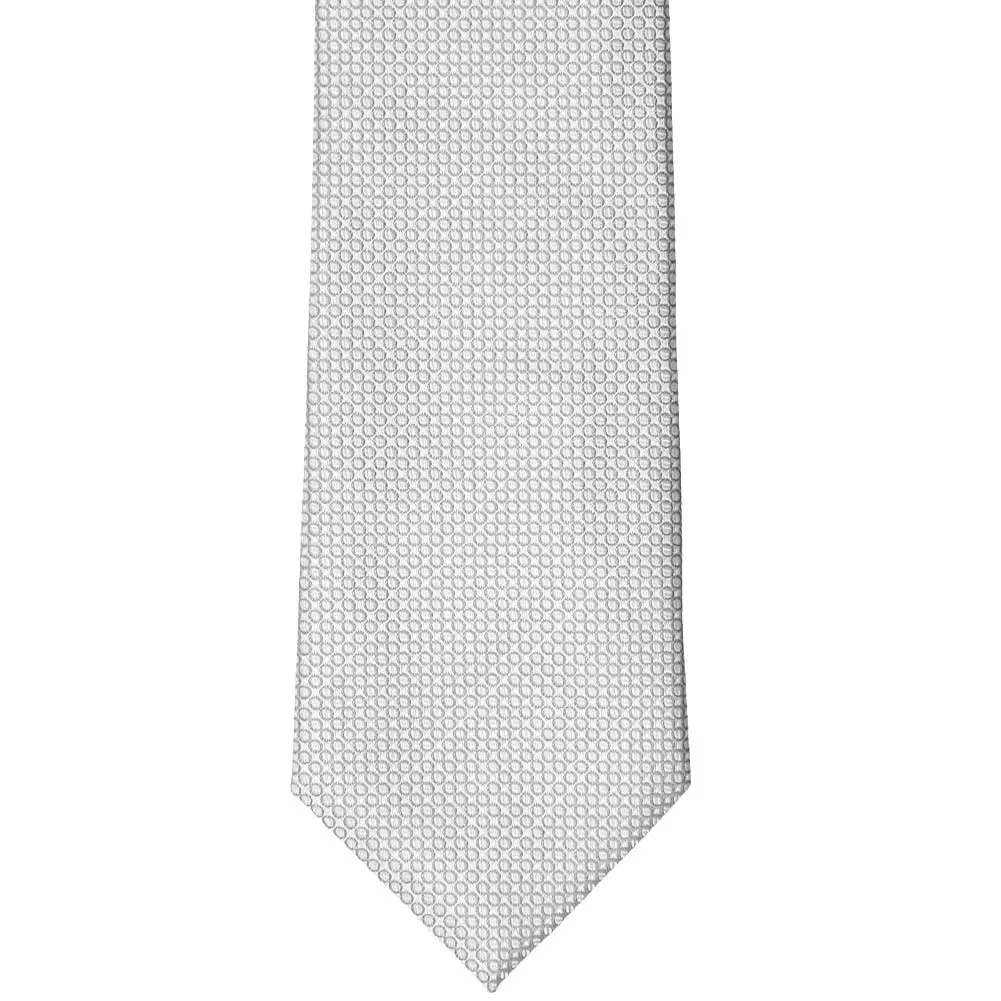 Soft Gray Henry Grain Pattern Necktie sold by TieMart product image thumbnail 2
