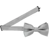 Silver Band Collar Bow Tie sold by TieMart