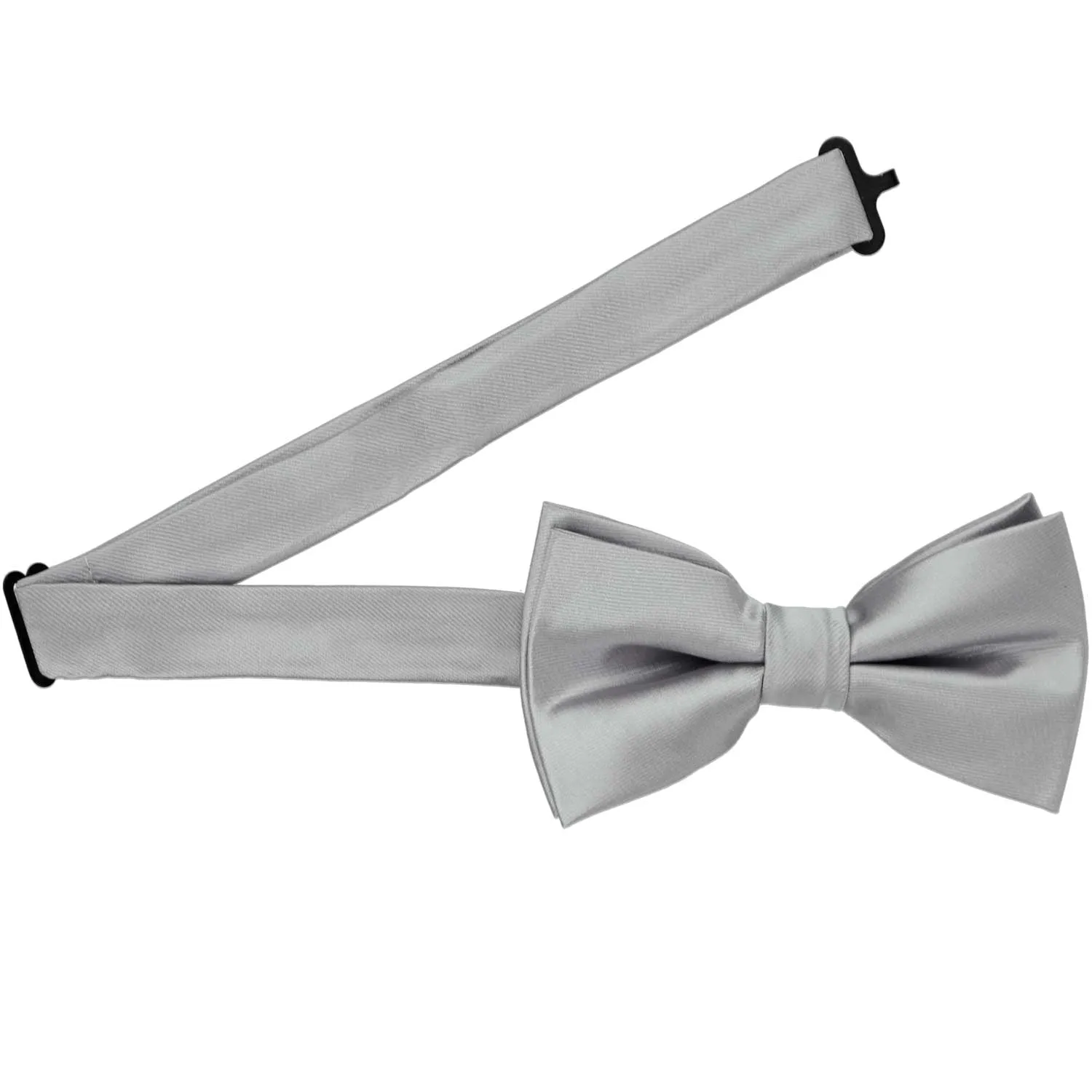 Silver Band Collar Bow Tie sold by TieMart product image thumbnail 3