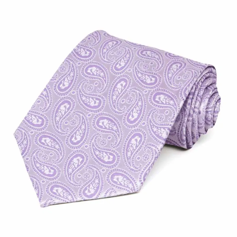 Thistle Purple Darlene Paisley Necktie sold by TieMart