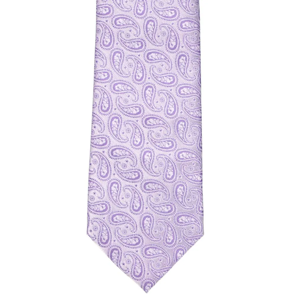 Thistle Purple Darlene Paisley Necktie sold by TieMart product image thumbnail 2