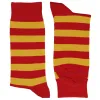 Men's Red and Gold Striped Socks sold by TieMart
