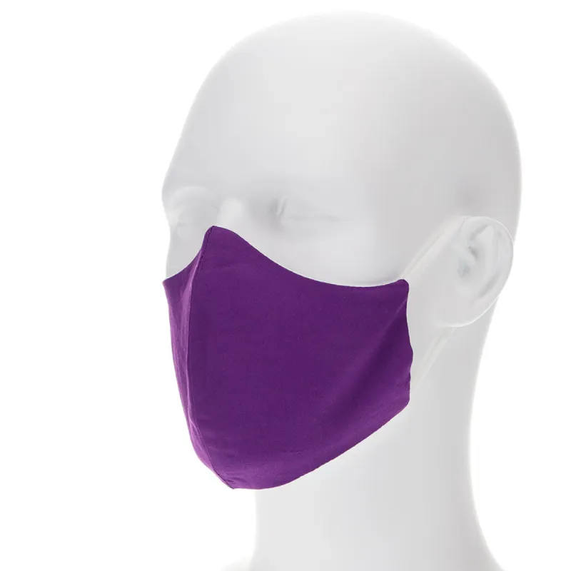 Plum Violet Face Mask With Filter Pocket sold by TieMart