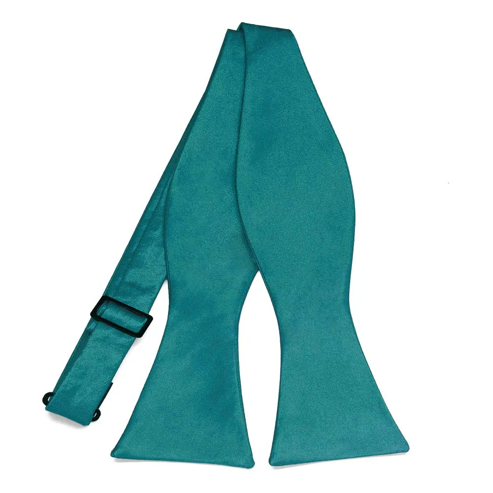 Deep Aqua Self-Tie Bow Tie sold by TieMart