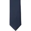 Navy Blue Silk Extra Long Necktie sold by TieMart