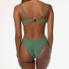 Olive Shimmer Underwire | Top sold by Honey Swim