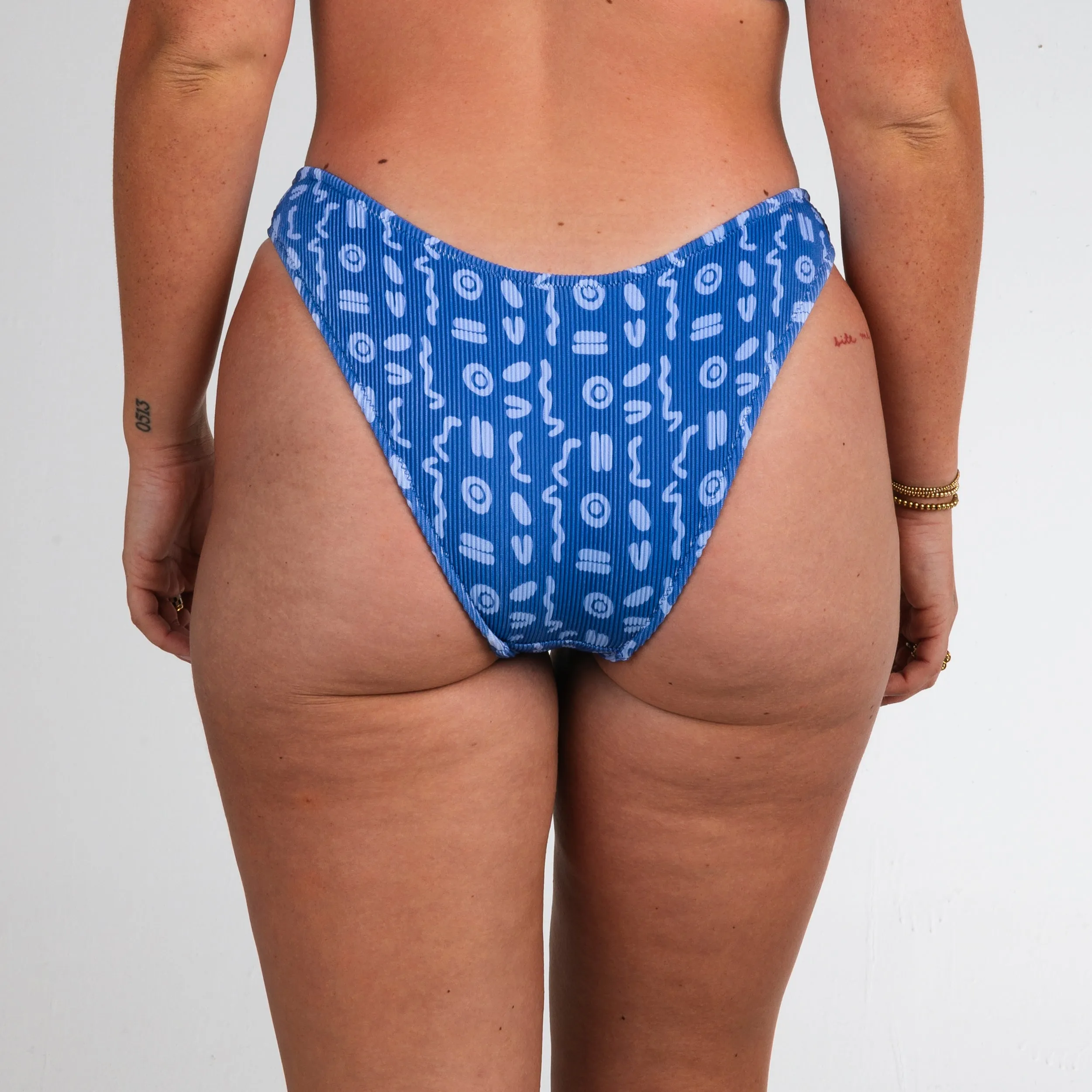 Lagoon Ribbed | Classic Bottoms sold by Honey Swim