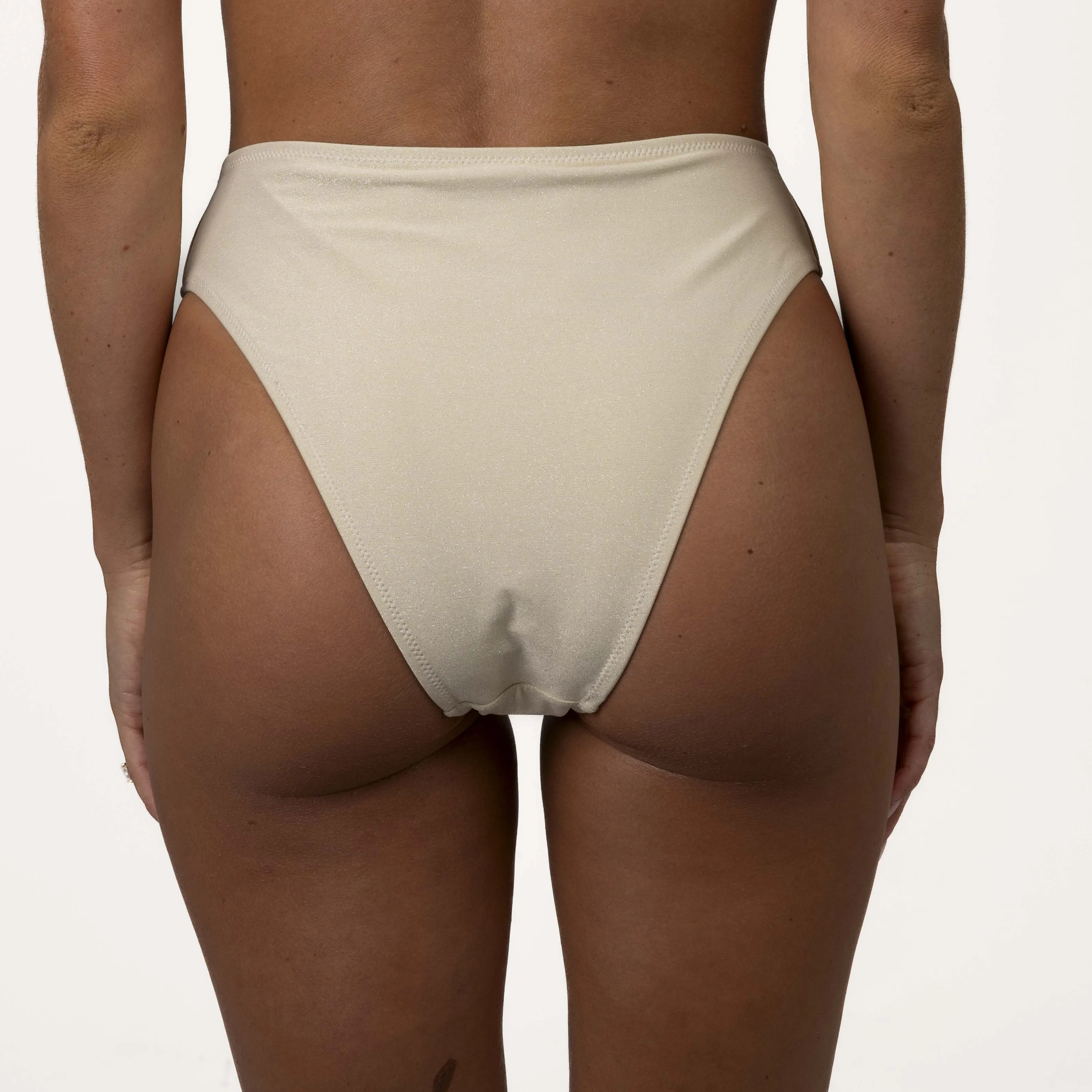 Champagne Shimmer | High Waisted Bottoms sold by Honey Swim product image thumbnail 2