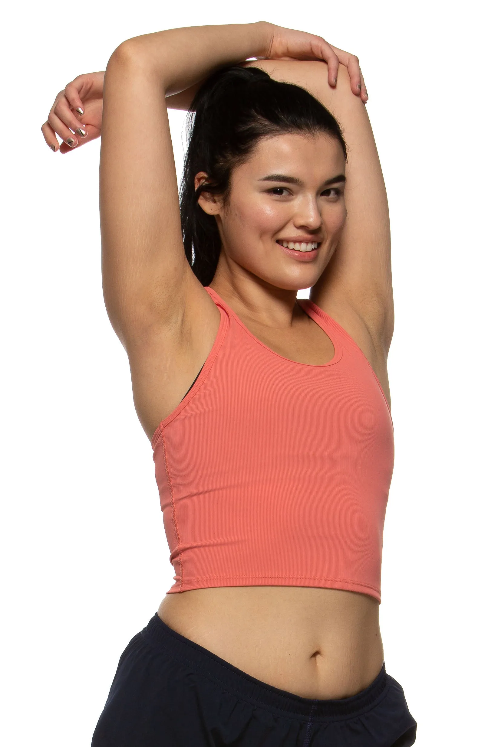 Rochelle Basic Crop Top - Salmon sold by Jolyn product image thumbnail 4