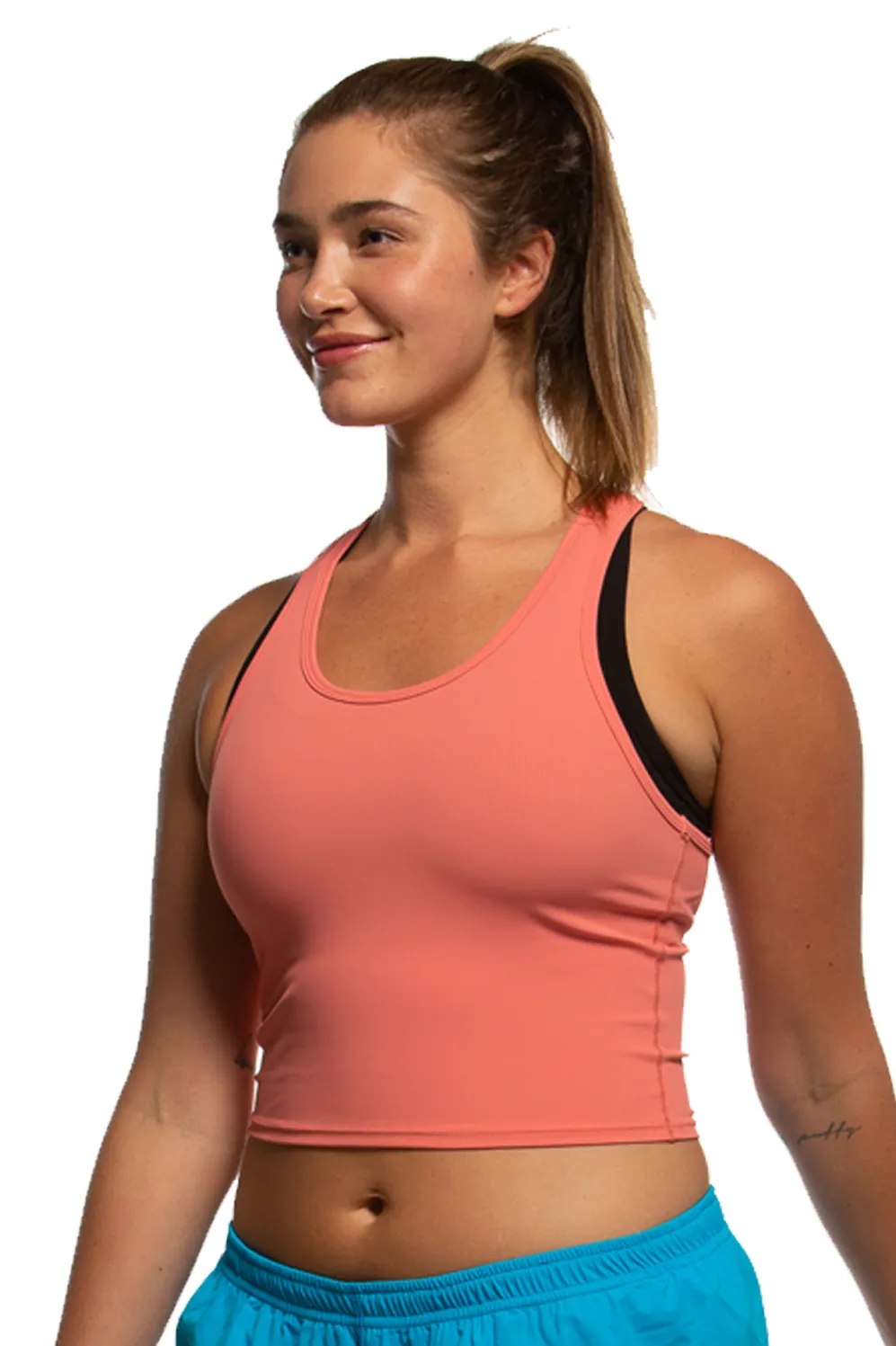 Rochelle Basic Crop Top - Salmon sold by Jolyn product image thumbnail 3