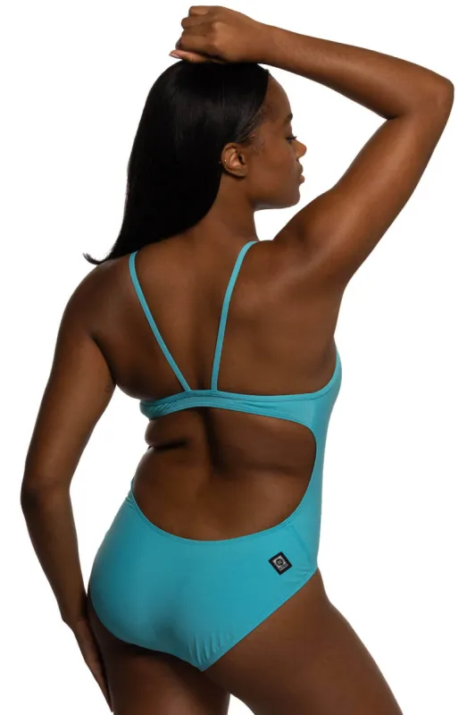 Devon One Piece Swimsuit - Hawaii Blue sold by Jolyn