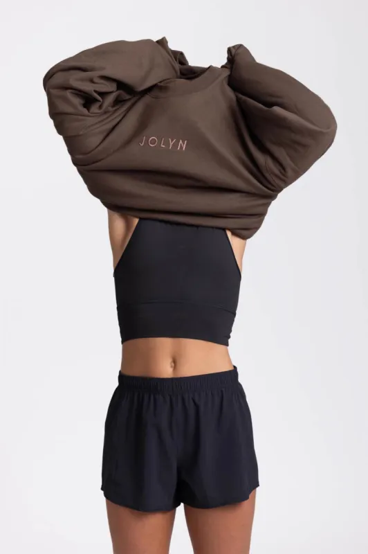 Roxanne Oversized Fleece Crewneck sold by Jolyn