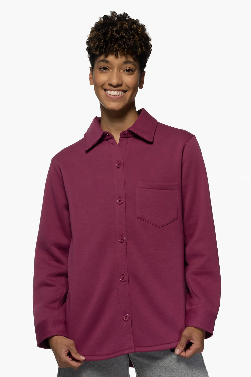 April Fleece Button Up sold by Jolyn product image thumbnail 5