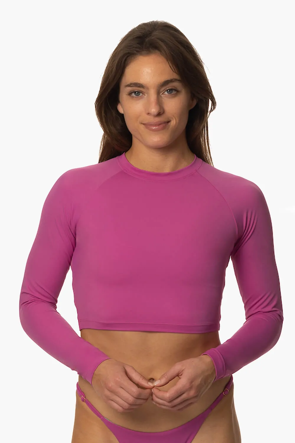 Moana Long Sleeved Crop Rashguard - Leucadia sold by Jolyn product image thumbnail 5